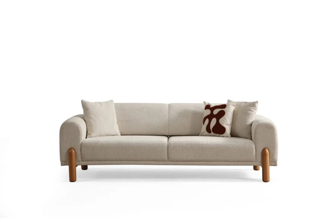 Lyke 3 Sitzer Bettsofa – Sahne