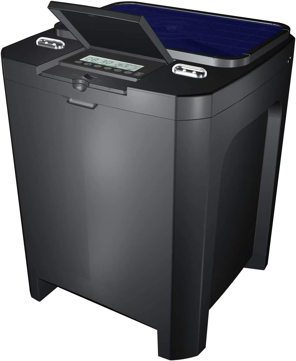 JBL Futterautomat für Koi und andere Teichfische, PROPOND AUTOFOOD, Wetterfest, Solar, 37,5 x 37,5 x 46,2 cm, schwarz 1