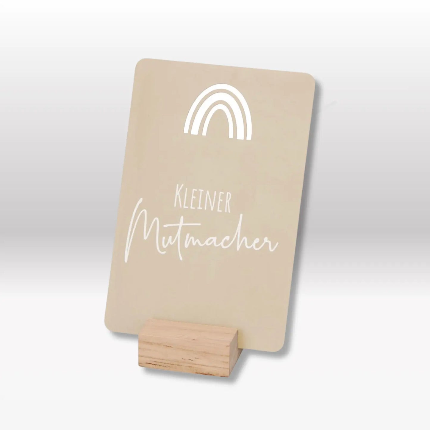 Metalltafel "Kleiner Mutmacher"