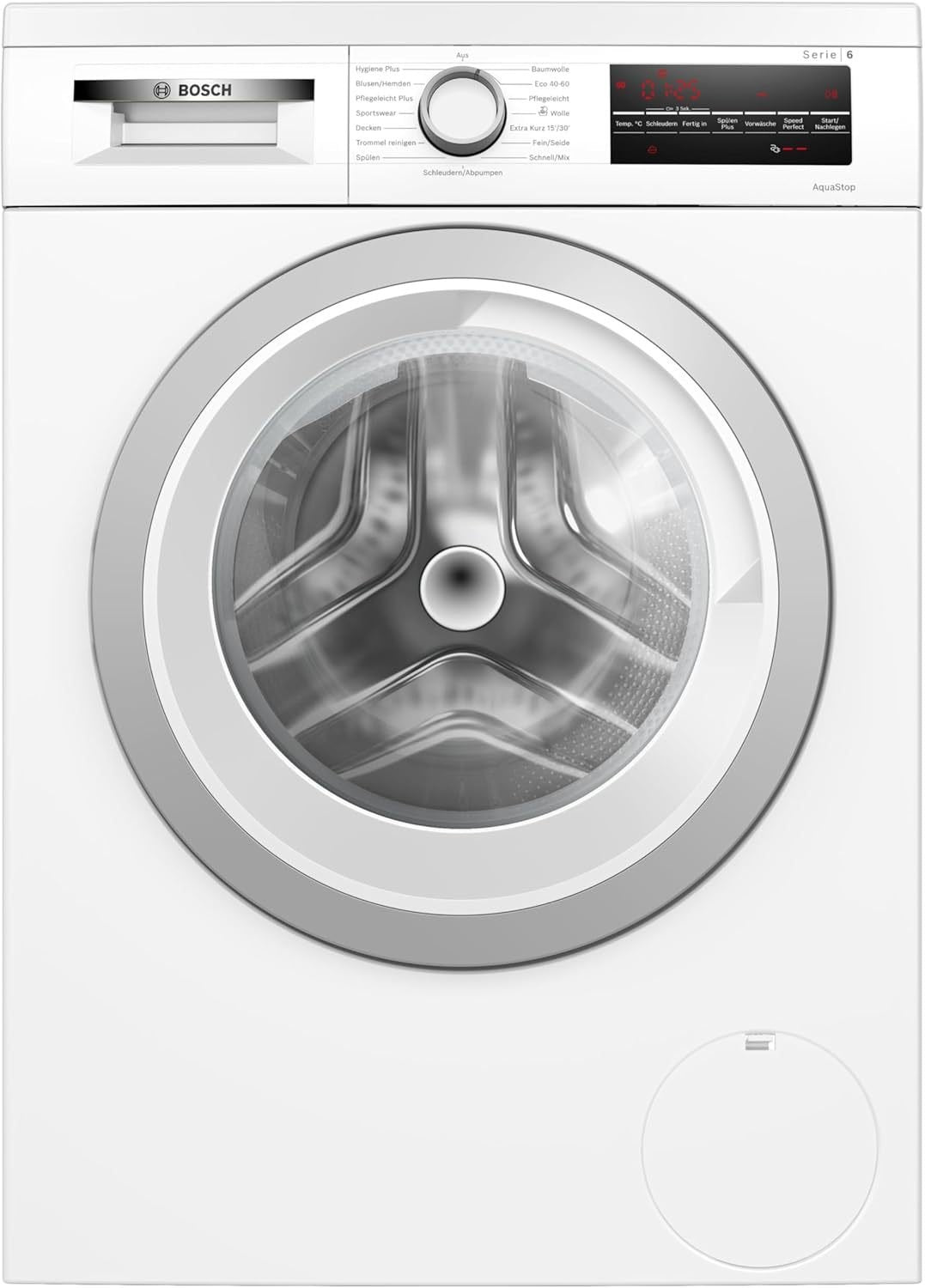 BOSCH WAN28127 Waschmaschine Serie 4, Frontlader mit 8kg Fassungsvermögen, 1400 UpM, Iron Assist, Active Water Plus, EcoSilence Drive, Speed Perfect, Weiß, 60cm