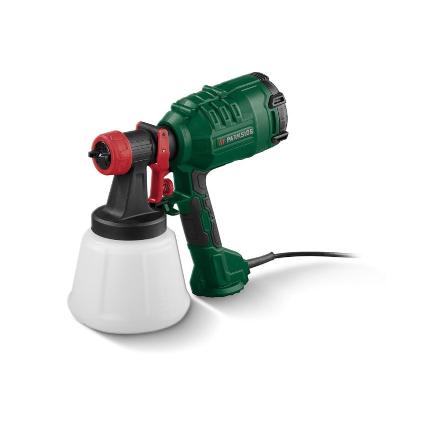 PARKSIDE HVLP-Farbspritzpistole PFS 450 B1, 450 W – inkl. 4 Düsen (B-Ware neuwertig)