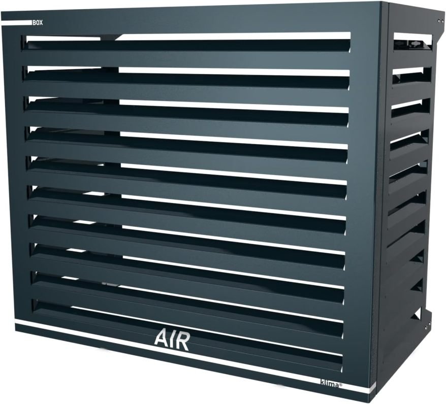 Box Air Klima Abdeckung – Schallschutzhaube Wärmepumpe Schutzgitter – Verkleidung Klimaanlage Außengerät – Für Klimaanlagen und Wärmepumpen – Robuste Schutzabdeckung