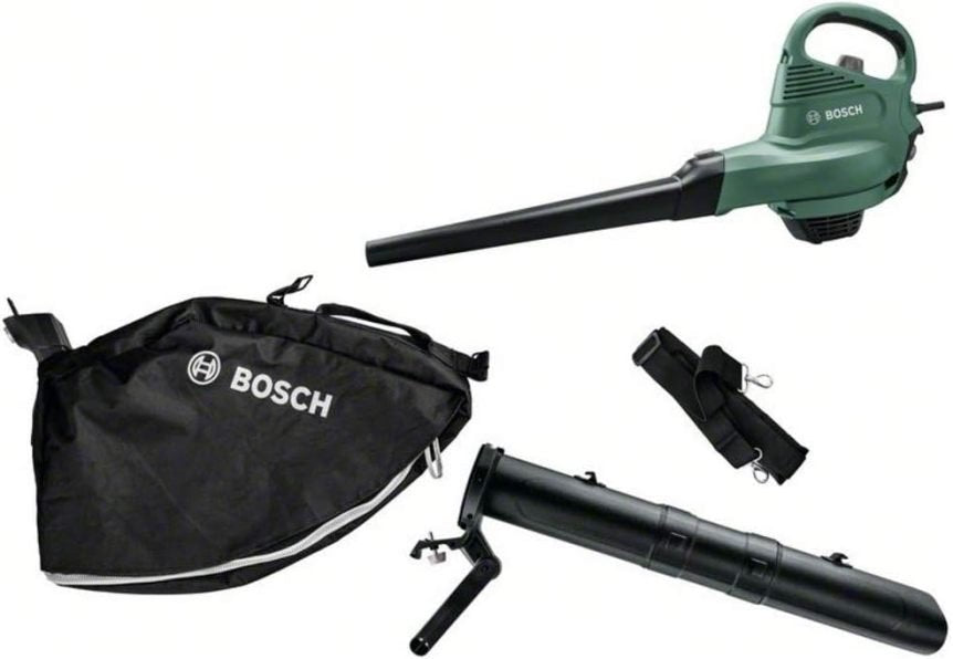 Bosch elektrischer Laubsauger/Laubblser UniversalGardenTidy 3000 (3000 W, Fangsack 50 l, stufenlose Drehzahleinstellung, zum Blasen, Saugen und Hckseln von Laub, in Kartonverpackung) 1