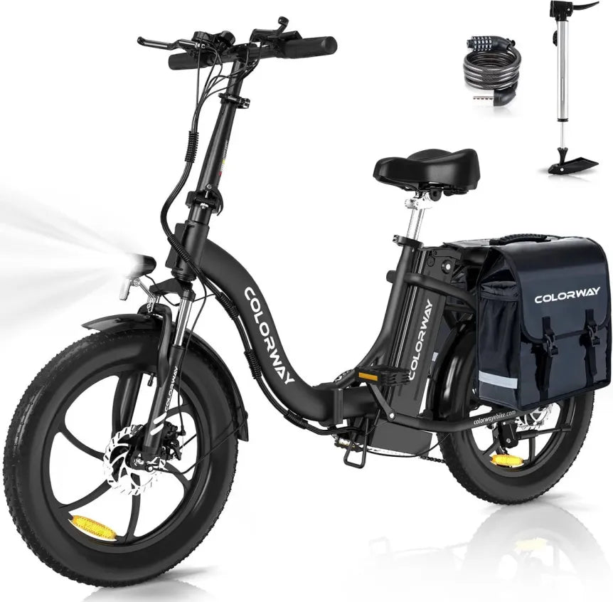 COLORWAY BK6S Klappbares E-Bike 350W 36V 15Ah 20×3.0 Reifen
