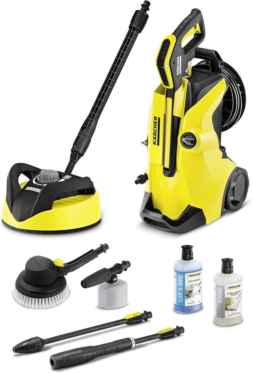 Kärcher Hochdruckreiniger K 4 Premium Full Control Car und Home (Druck: 20-130 bar, Fördermenge: 420 l/h, Komplettset inkl. Autoreinigungszubehör) 1