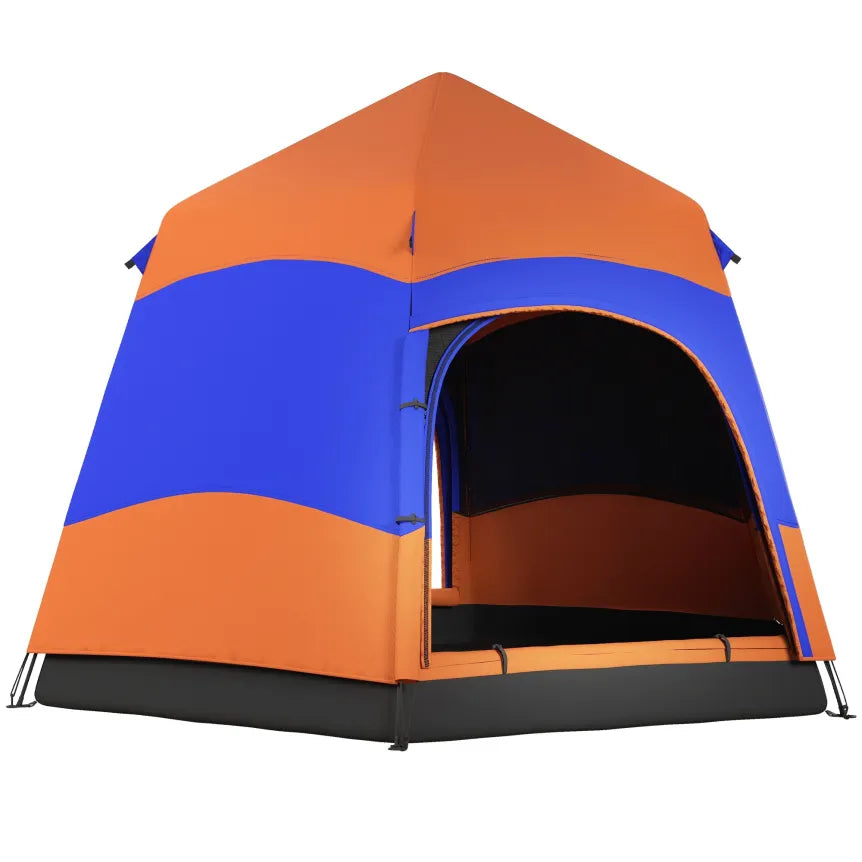 Outsunny Campingzelt Quick-Up 4-6 Personen doppelwandig Outdoor 1