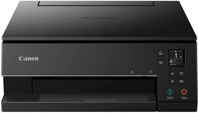 Canon PIXMA TS6350a Drucker Farbtintenstrahl Multifunktionsgerät DIN A4 (Fotodrucker, Scanner, Kopierer, OLED, 4.800×1.200 dpi, USB, WLAN, 5 separate Tinten, Duplexdruck, 2 Papierzuführungen), schwarz 1