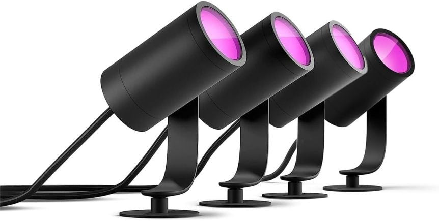 Philips Hue White & Color Ambiance Lily Gartenspot – Erweiterungsleuchte für stimmungsvolle Außenbeleuchtung