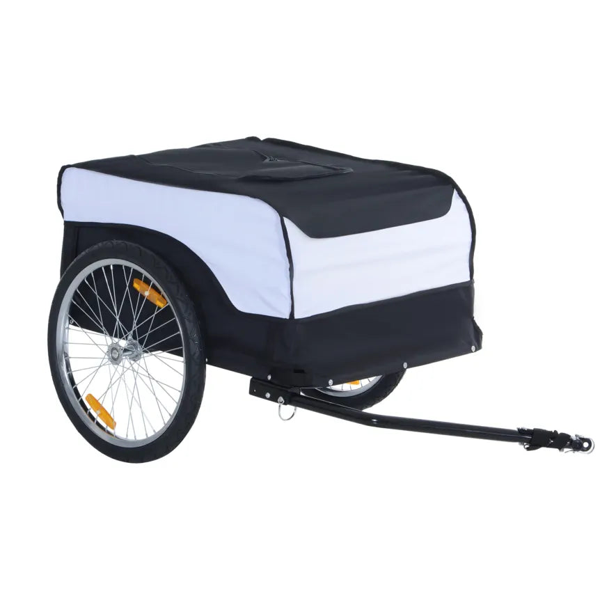 HOMCOM Fahrradanhänger faltbar große Transportbox 1