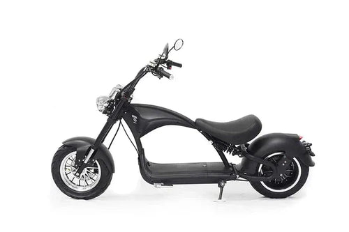 Mangosteen M1P Elektro-Chopper in Mattschwarz – 2000W Bürstenloser Motor, 60 km/h Hchstgeschwindigkeit