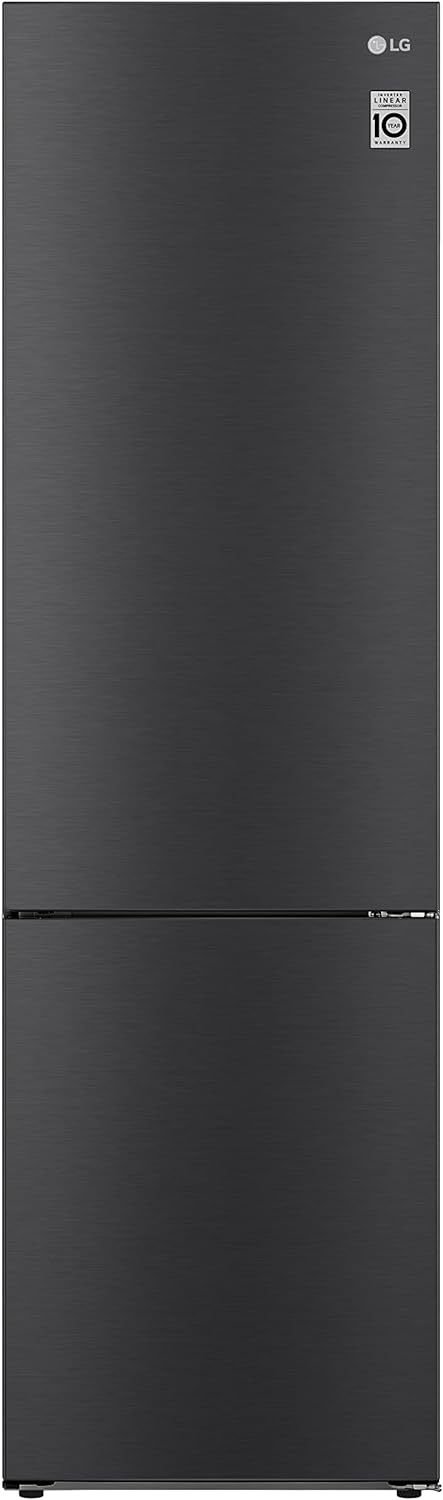 LG GBP62MCNBC, Klasse B, 384 L, Kühl-/ Gefrierkombination, Frische Features, Kühlschrank mit Gefrierfach und Innendisplay, DoorCooling+, LINEARCooling, 59,5 x 203 x 67,5 cm ꟷ Matte Black 1