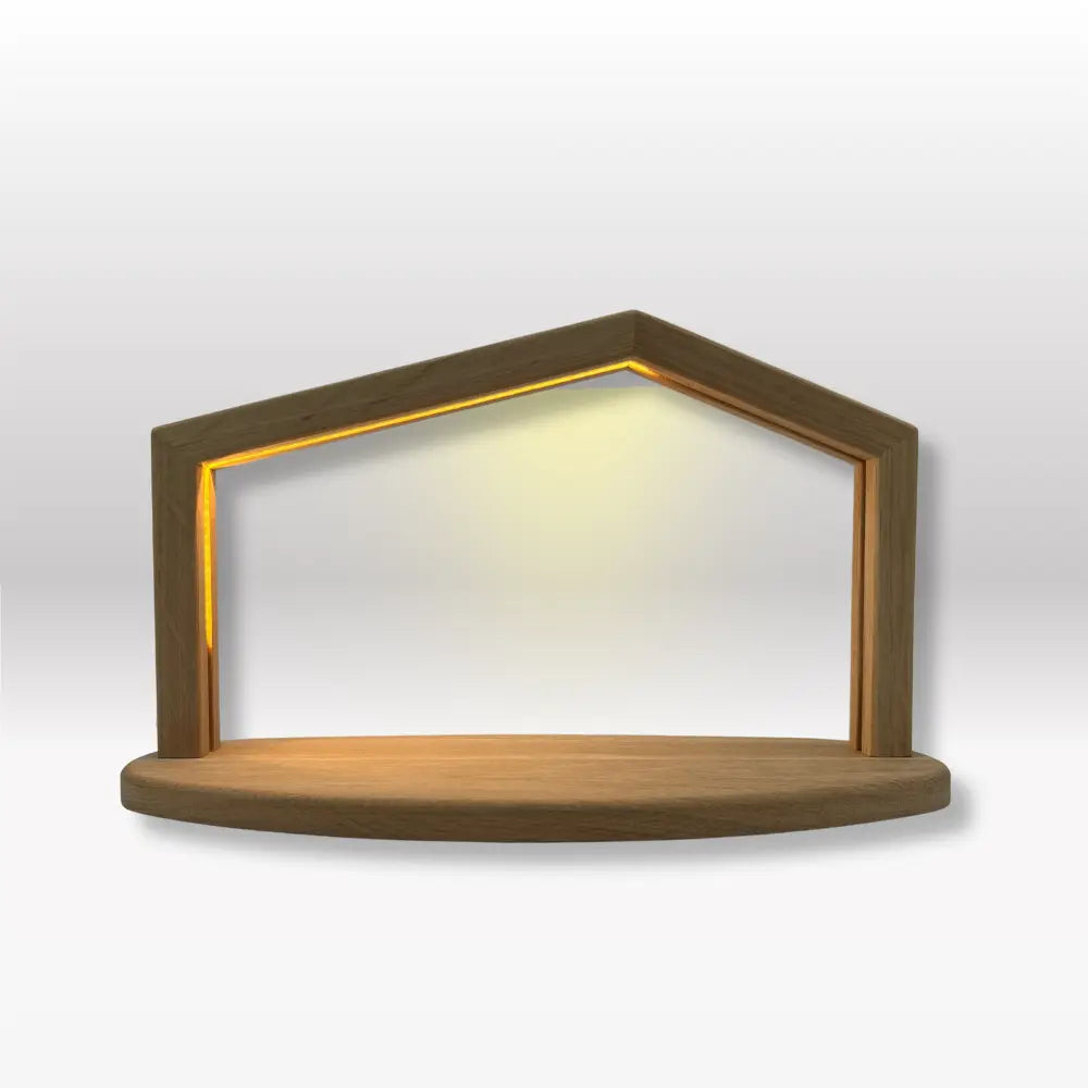 Krippenhaus: "Akantus Design - Original" Eiche I AD-O-2