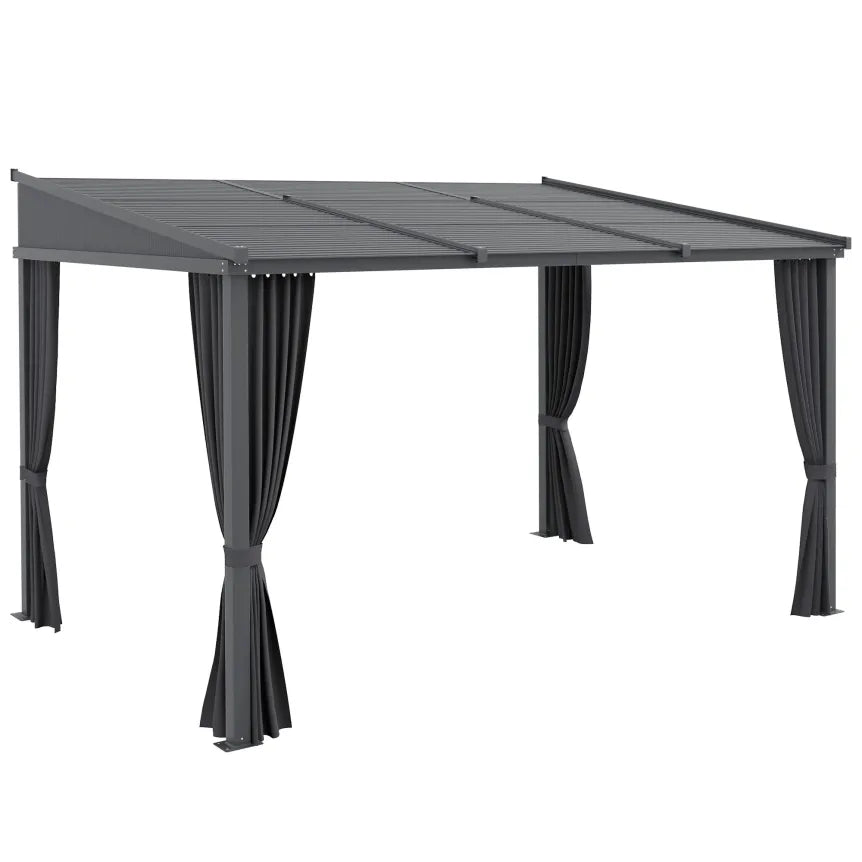 Outsunny Pergola mit Schiebedach – Metallüberdachung