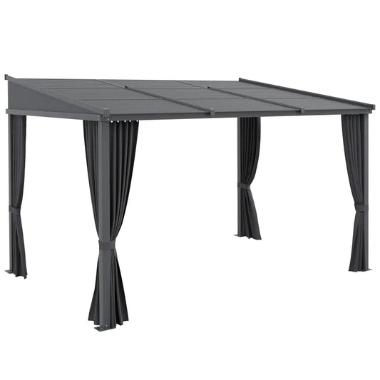 Outsunny Pergola mit Schiebedach – Metallüberdachung