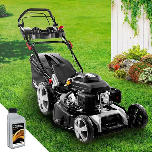 BRAST Benzin Rasenmäher mit Antrieb – 7 PS, 55 cm Schnittbreite