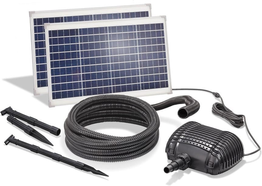 esotec Solar Bachlaufset 70 3400 PRO – Komplettset für Solar-Wasserspiele