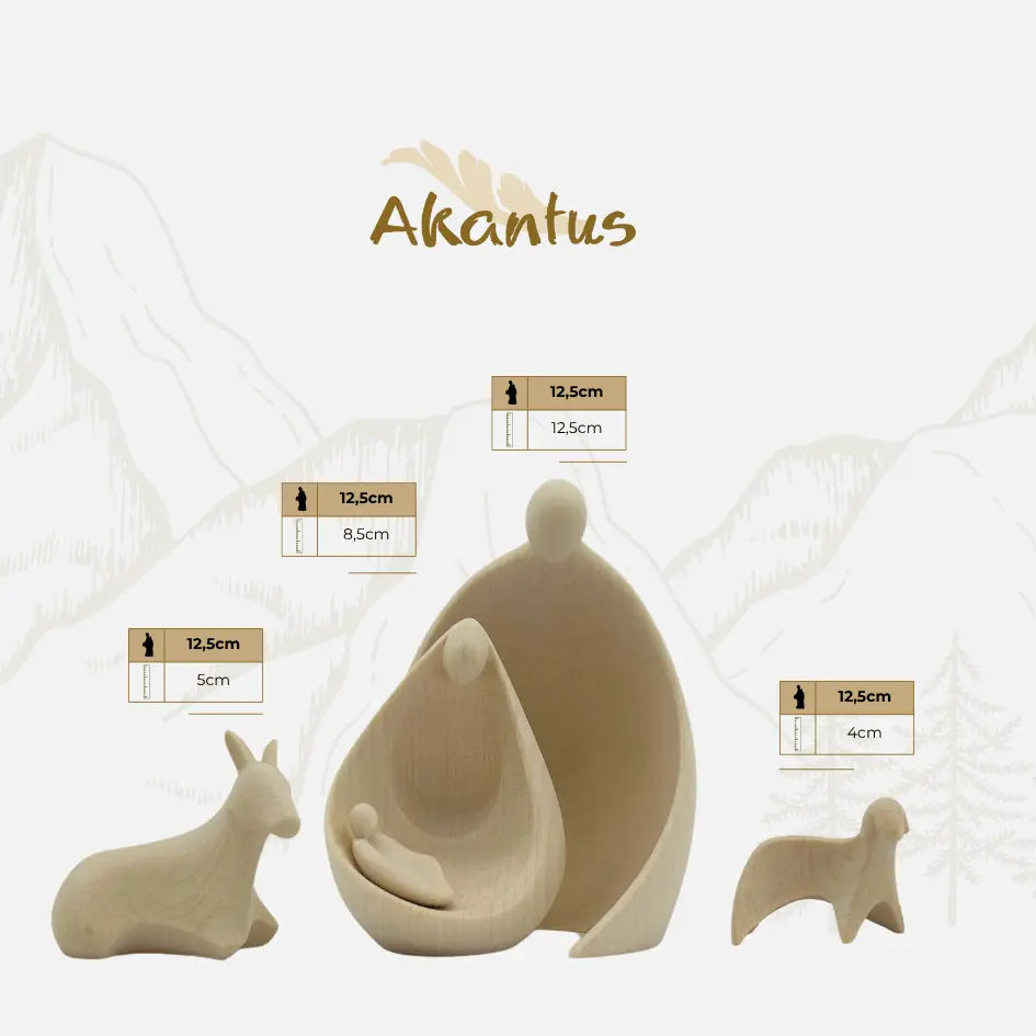 Krippenfiguren Set (10 Figuren) von Ambiente Design