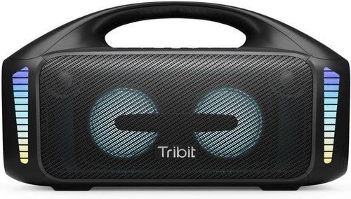 Tribit Bluetooth Lautsprecher StormBox Blast,Tragbarer Party Lautsprecher 90W Lauter Stereo Sound mit XBass LED-Lichtshow Bluetooth 5.3,Wasserdichter IPX7,TWS,30 Stunden Spielzeit für Draußen 1
