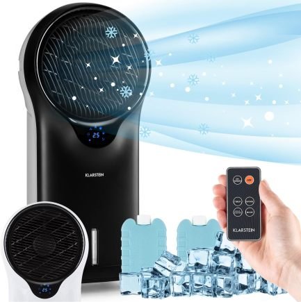 SereneLife 3-in-1 Mobile Klimaanlage mit Abluftschlauch – Klimagerät als Luftkühler, Ventilator & Luftentfeuchter– Mini Klimaanlage für Räume bis zu 28 m2 – Luftkühler für Zuhause & Büro 10,000 BTU 1