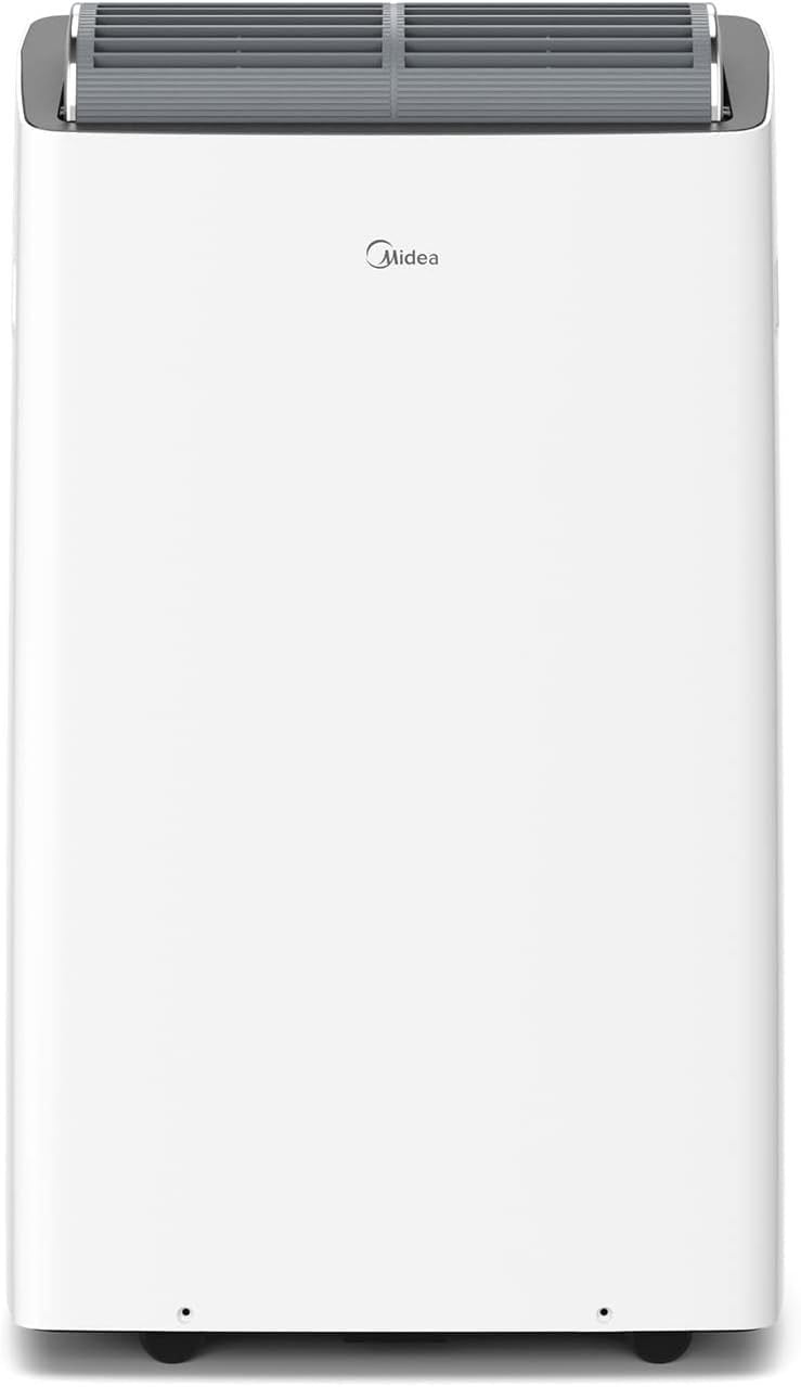 Midea Mobiles Klimagerät Silent Cool 26 Pro WF, 9000 BTU 2,6kW, Kühlen&Ventilieren&Entfeuchten, Raumgröße bis 88m³(33㎡), APP-Steuerung/Alexa/Google Home/IFTTT, Mobile Klimaanlage mit Abluftschlauch 1