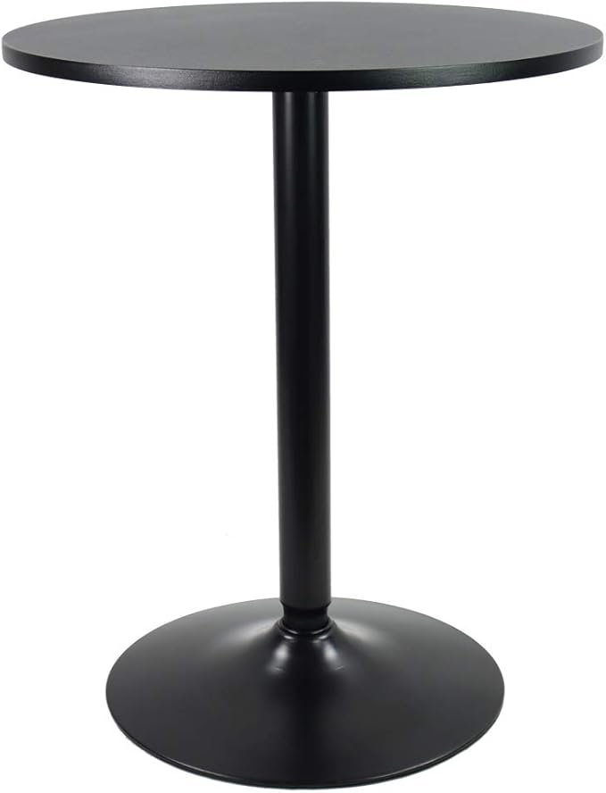 KKTONER Round Bar Table Bistro Side Bar – Black – Produktbeschreibung: