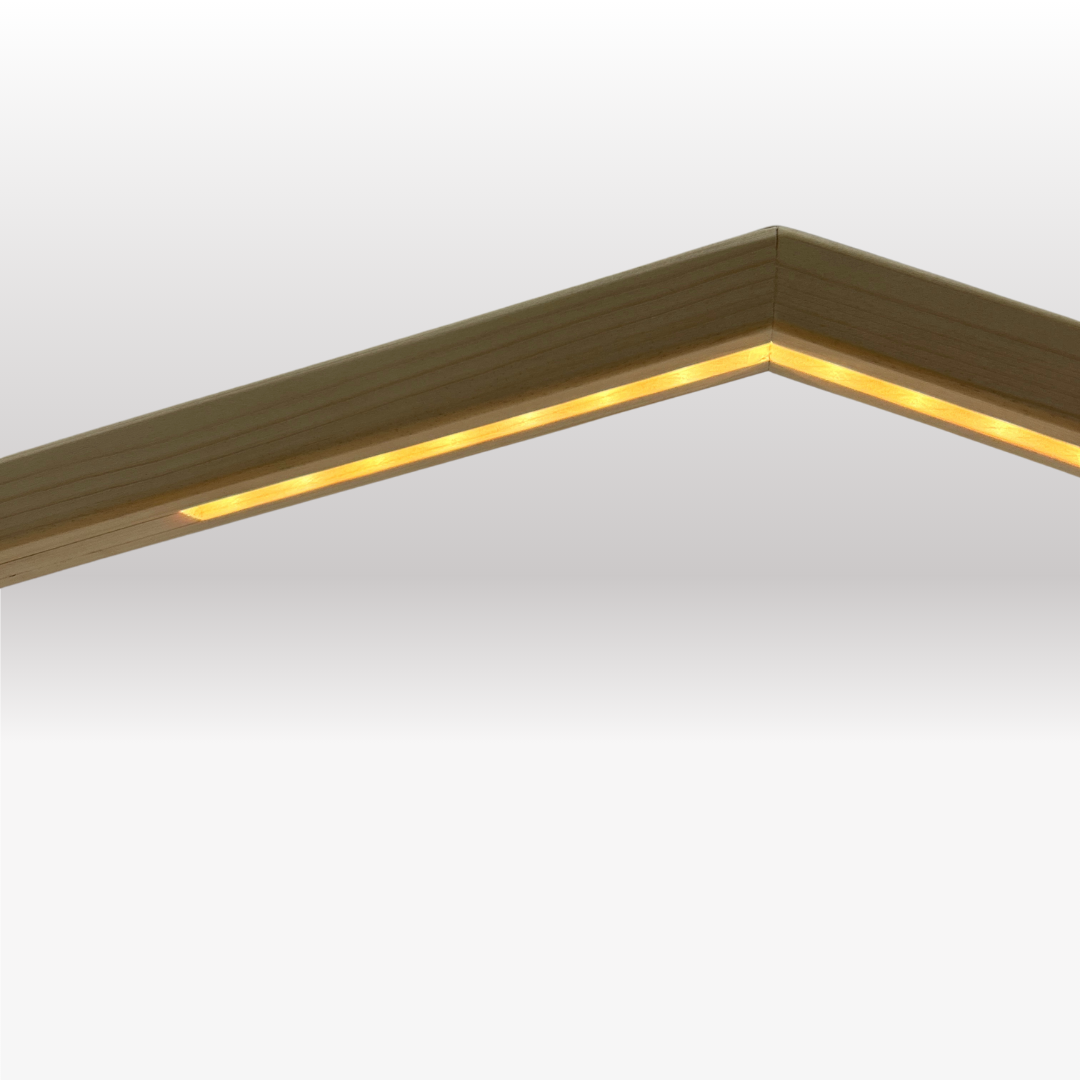 Krippenhaus: "Akantus Design - Original" Fichte natur I AD-O-1