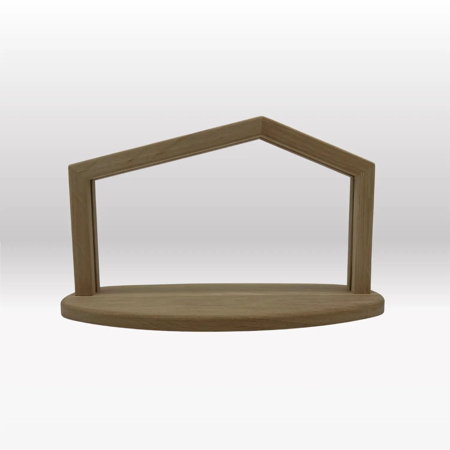 Krippenhaus: "Akantus Design - Original" Eiche I AD-O-2