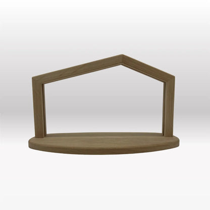 Krippenhaus: "Akantus Design - Original" Eiche I AD-O-2