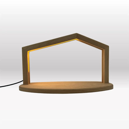 Krippenhaus: "Akantus Design - Original" Eiche I AD-O-2