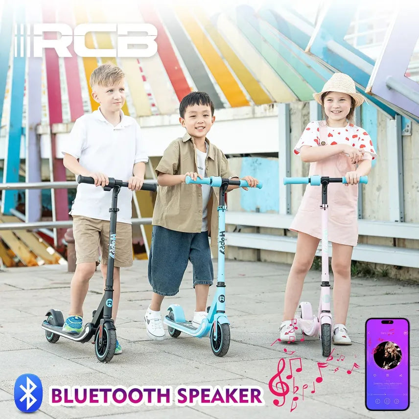 RCB R11 Kid E-scooter mit RCB Logo – Leichter Elektroroller für Kinder(Rosa)