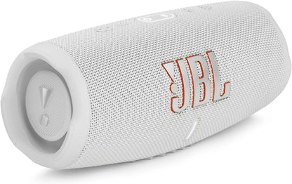 JBL Charge 5 Bluetooth-Lautsprecher in Schwarz – Wasserfeste, portable Boombox mit integrierter Powerbank – Eine Akku-Ladung für bis zu 20 Stunden