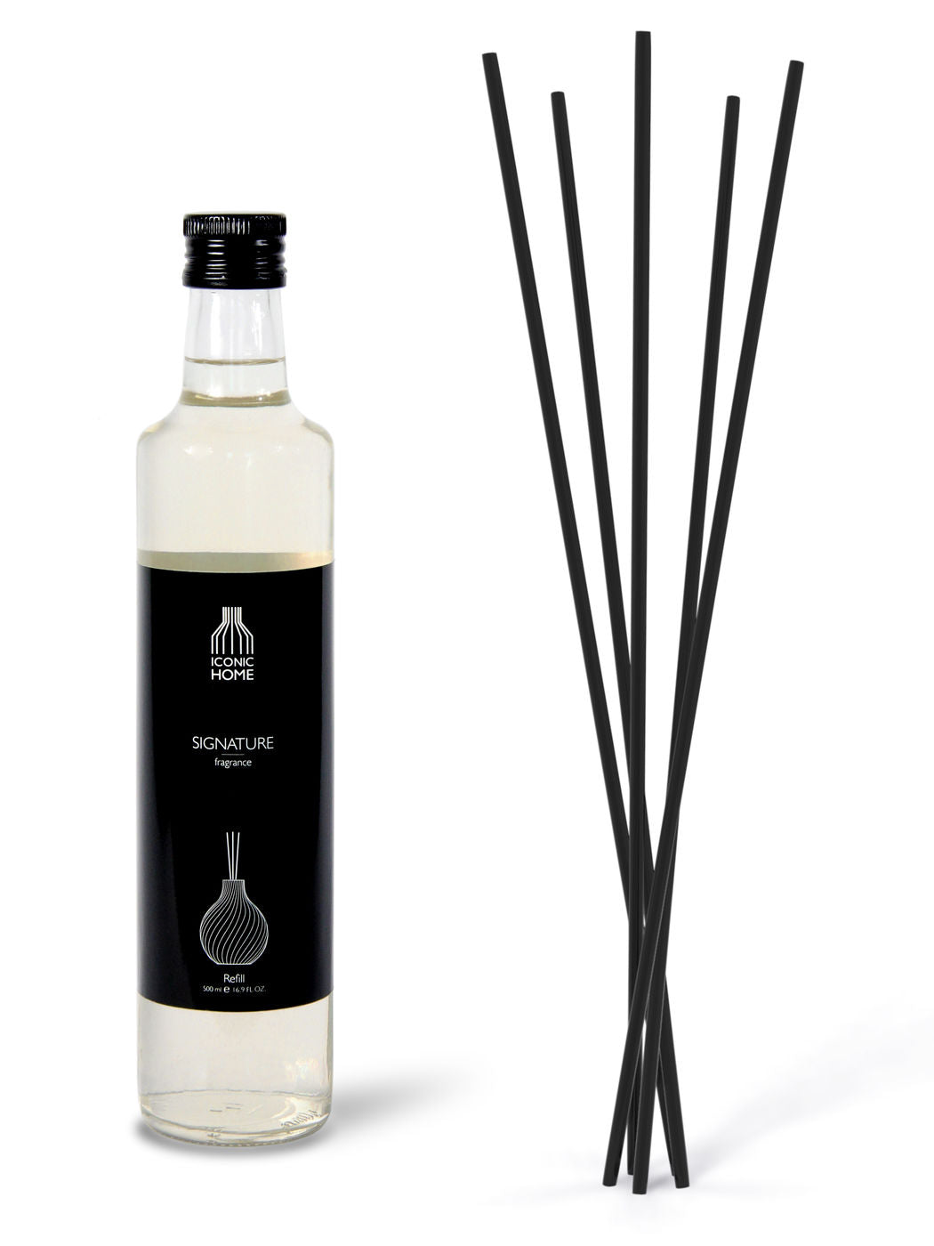 500ml Flasche Signature Raumduft mit Stäbchen von ICONIC HOME