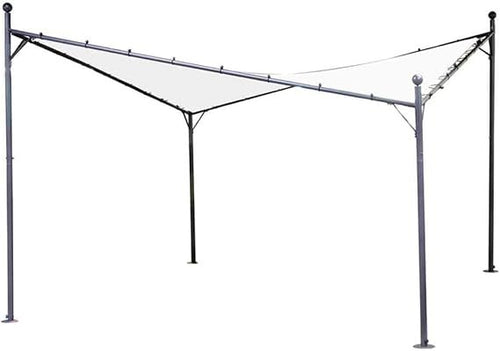 Siena Garden Berlino Ersatzdach 261633 – Pavillondach 4 x 4 m, Polyester, wasserdicht & UV-beständig, Weiß