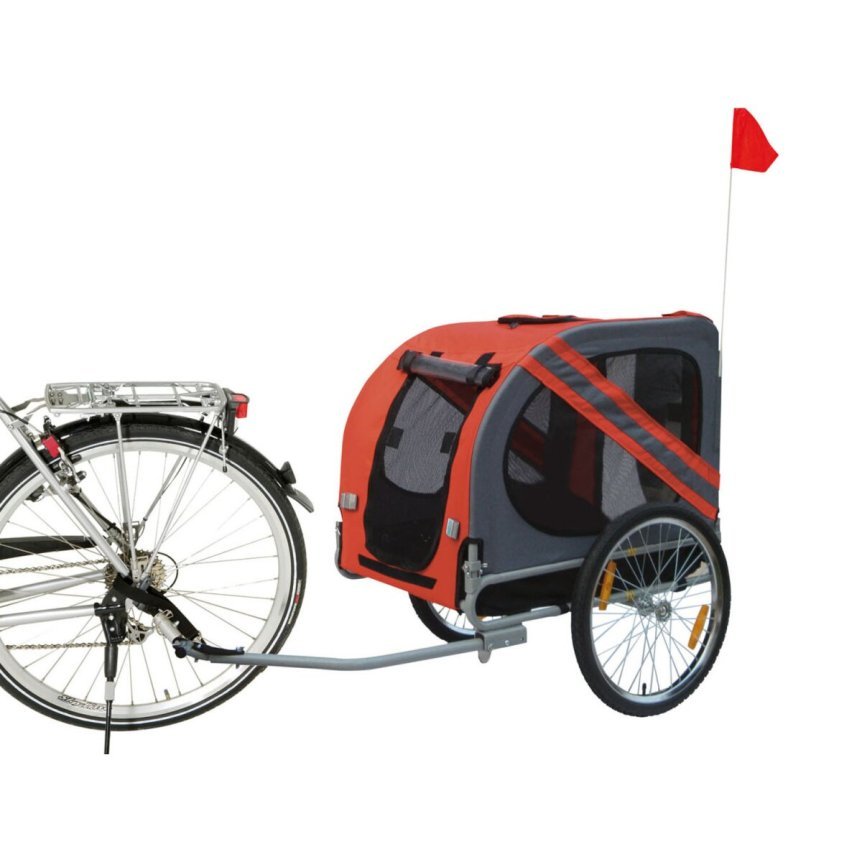 Karlie Fahrradanhänger »Doggy Liner Economy«, bis zu 40 kg (rot/grau) – B-Ware sehr gut 1
