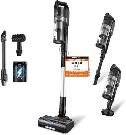 Levoit LVAC-200 MAX Akku-Staubsauger, Kabelloser Handstaubsauger mit HEPA-Filter, Anti-Tangle-System, Für Hartböden, Teppiche und Tierhaare