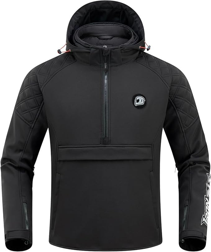 IRON JIA’S Motorradjacke Herren – CE-zertifizierte Allwetter Motorradjacke mit Protektoren, Wind- und Kälteschutz