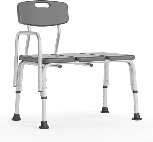 Flash Furniture HERCULES Series Grey Bath & Shower Transfer Bench with Back & Side Arm – Produktbeschreibung: