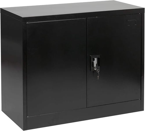MMT Furniture Designs Black Steel 2 Door Storage Cabinet with Lock (900mm) – Produktbeschreibung: