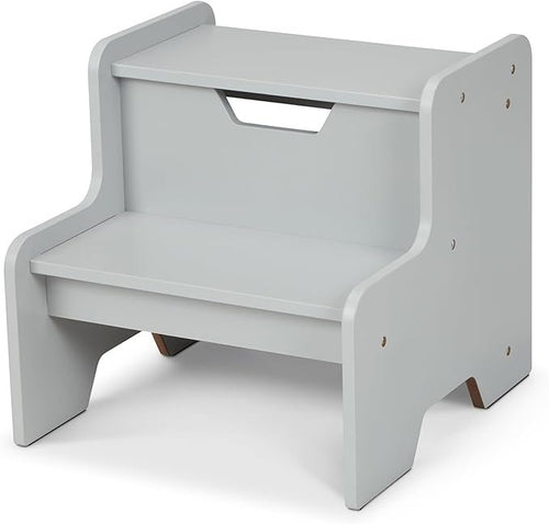 Melissa & Doug Kids Furniture Wooden Step Stool – Gray – Produktbeschreibung:
