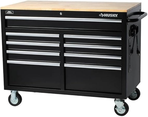 HuskyTools Workbench Extra Deep 46″ 9-Drawer Mobile – Produktbeschreibung: