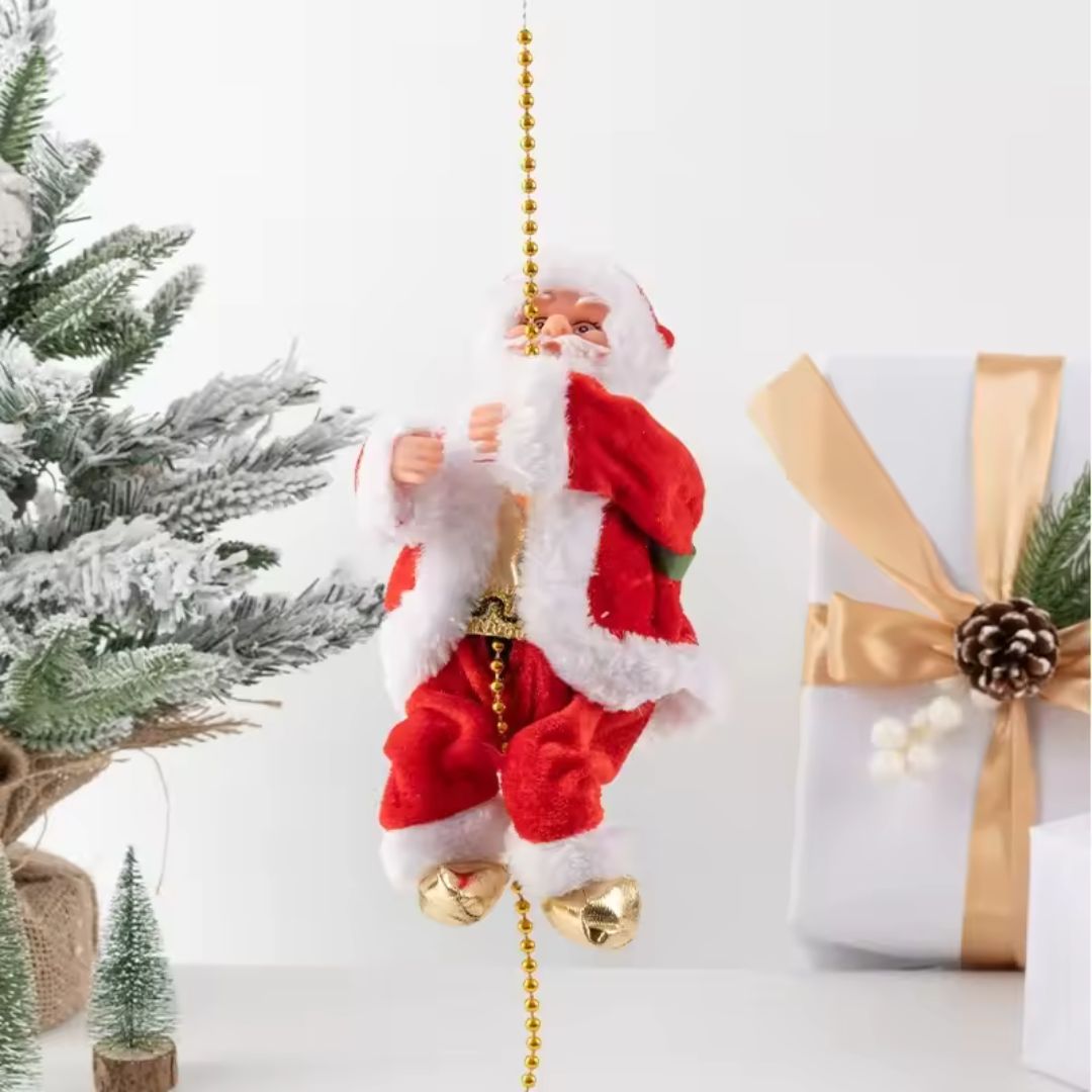 Kletternder Weihnachtsmann
