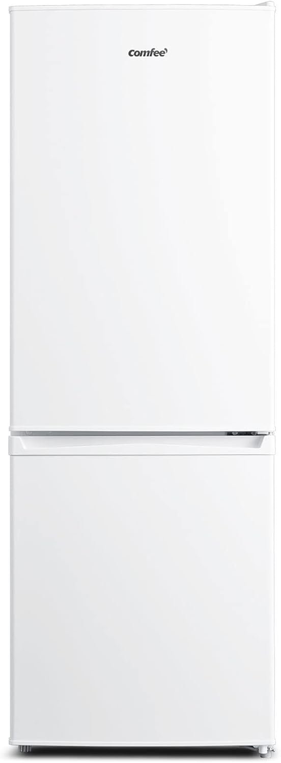 Comfee’ RCB169DK3 Kühlschrank mit Gefrierfach 150cm Höhe/Kühl-/Gefrierkombination/Low Frost/174L/leise Kühlgefrierkombi 38dB/Einstellbare Kühlschranktemperatur/LED-Licht/156 kWh/Jahr/Schwarz