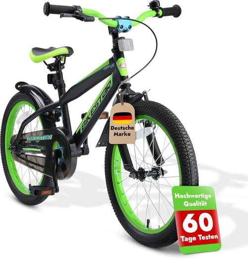 BIKESTAR Kinderfahrrad 18 Zoll für Mädchen und Jungen ab 5 Jahre – Urban Jungle (Berry Türkis)