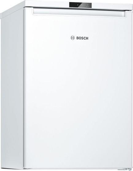Bosch KTR15NWEB, Serie 2 Mini-Kühlschrank 85 x 56, 134 L, MultiBox für länger frisches Obst und Gemüse, Schnellkühlung, 39 dB leise trotz starker Kühlkraft, LED-Beleuchtung, Weiß 1