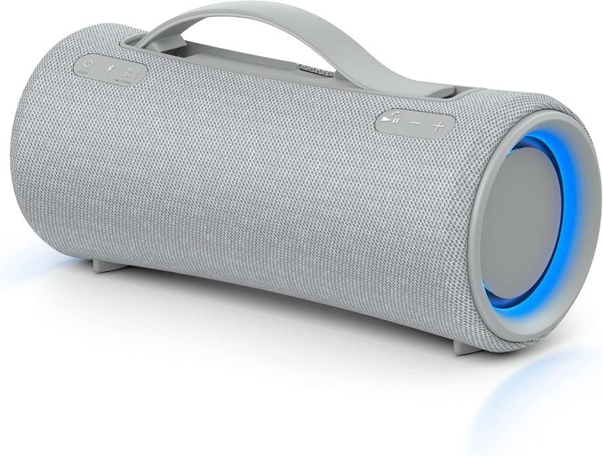 Sony SRS-XG300 – Tragbarer kabelloser Bluetooth-Lautsprecher mit starkem Partysound und Beleuchtung – wasserdicht, 25 Stunden Akkulaufzeit, Smartphone und Schnellladefunktion – Schwarz 1