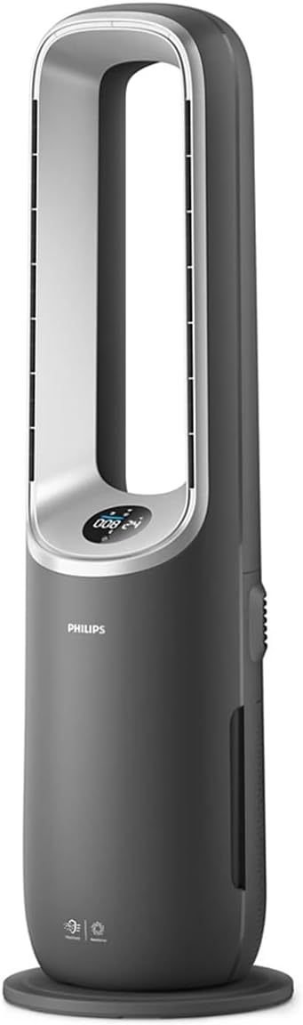 Philips Air Performer 2-in-1: Luftreiniger und Kühlgebläse – Reinigt 70 m², Entfernt 99,97% der Allergene und Schadstoffe. HEPA-Filter, Intelligente Sensoren, Alexa, App. (AMF765/10)