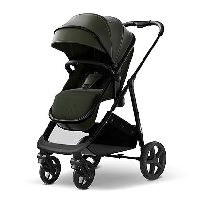 Mompush Wiz 2-in-1 Kinderwagen – Babywanne & Sportsitz, Einhand-Faltmechanismus, wendbarer Sitz & UPF 50+ Sonnendach