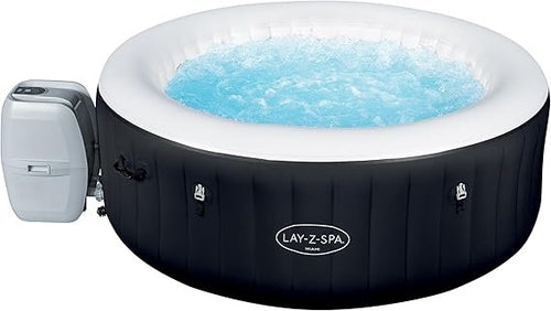 Bestway LAY-Z-SPA Miami AirJet™ Whirlpool – aufblasbarer Whirlpool rund, 180 x 66 cm, Outdoor Spa für 2–4 Personen