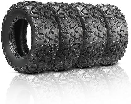 TUFFIOM Set of 4 ATV/UTV All-Terrain Tires 25×8-12 Front & 25×10-12 Rear – Produktbeschreibung: