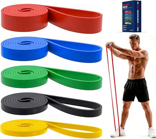 Klimmzugbänder Widerstandsbänder Set – Fitnessbänder für Damen & Herren, ideal für Klimmzüge, Muskeltraining, Dehnübungen und Physiotherapie